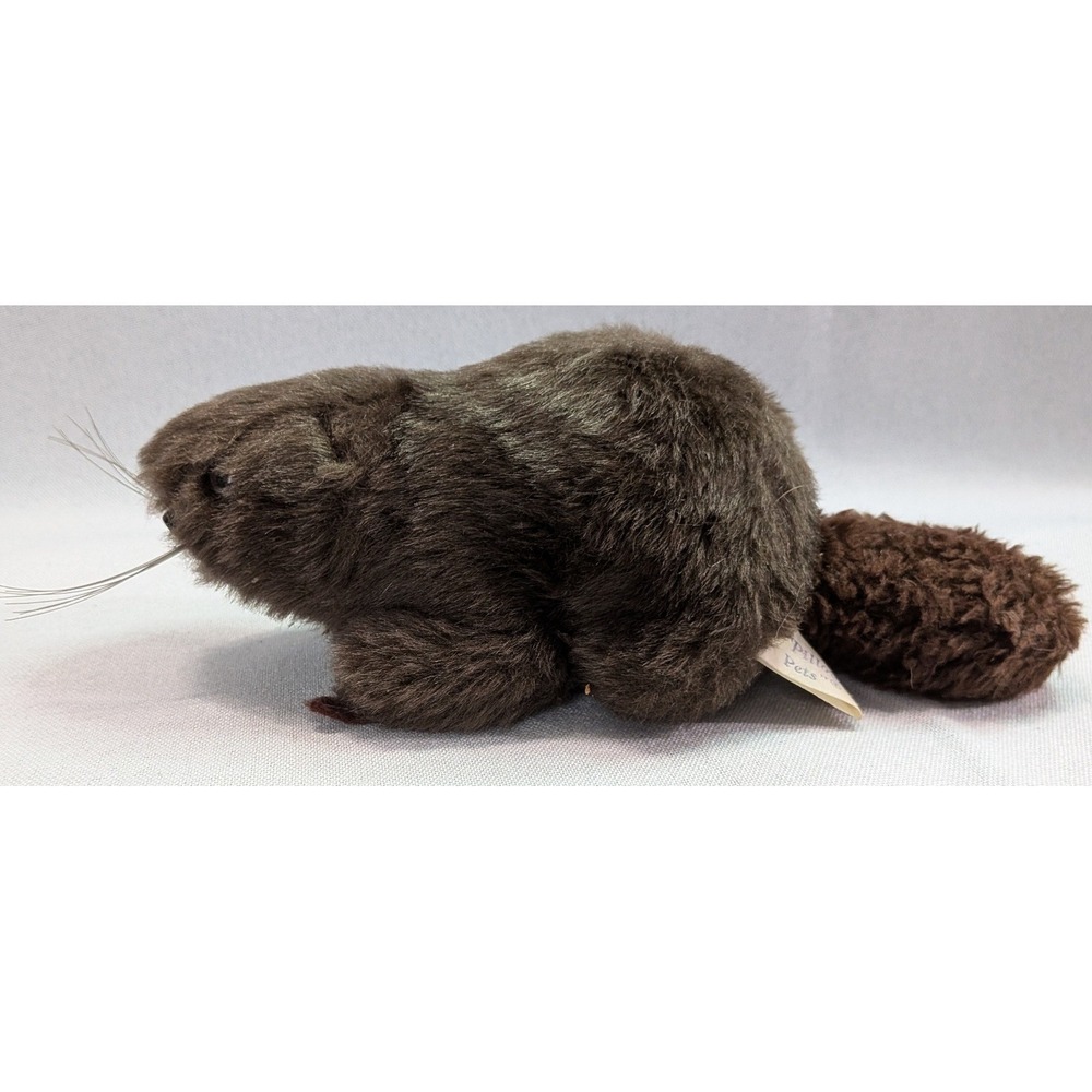 R. Dakin & Co Beaver Pillow Pets Kids 11in Brown Excellent Vintage 1976 Plush